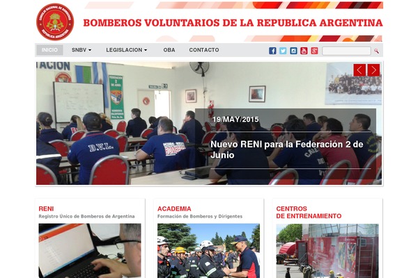 bomberosra.org.ar site used Noticias