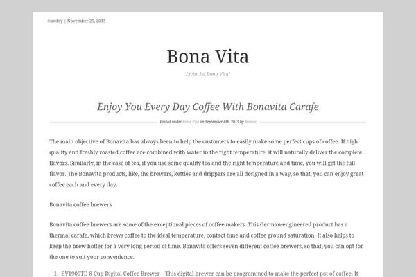 bona-vita.biz site used keepwriting