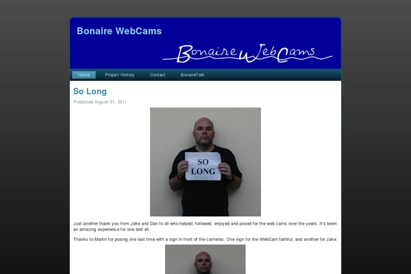 bonairewebcams.com site used Bwc