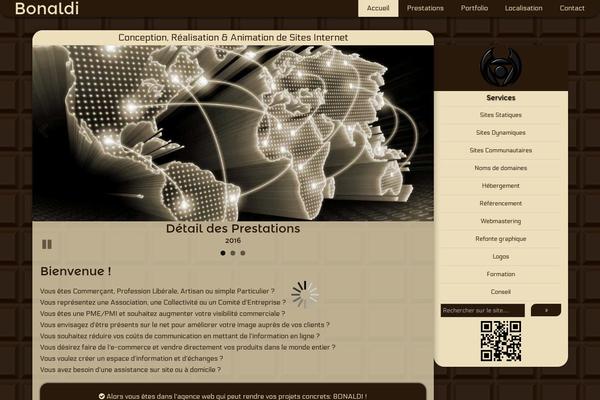 WordPress website example screenshot