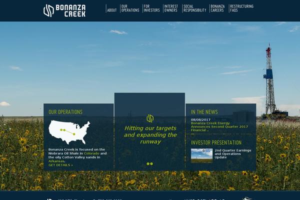 bonanza-creek-energy theme websites examples