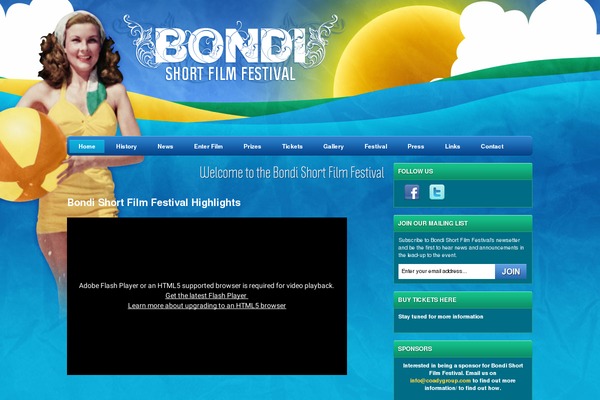 bondishortfilmfestival.com site used Bondi