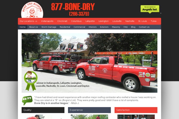 bonedryroofing.com site used Surepress-bd