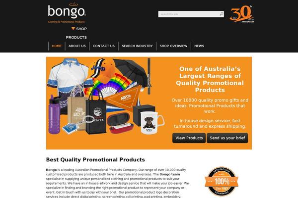 bongo.com.au site used Bongotheme