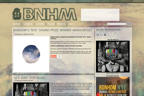 bonhommusic.com site used Bonhompress