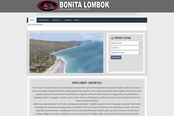 bonitalombok.com site used Agentpress Two