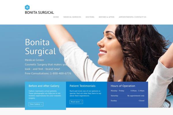 MediCenter theme site design template sample