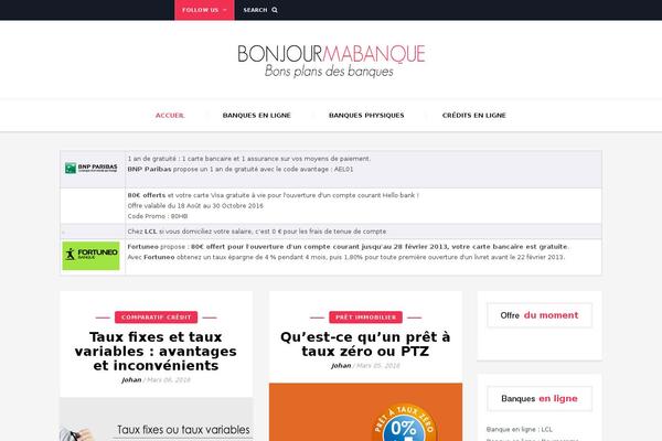 bonjourmabanque.com site used Blogon