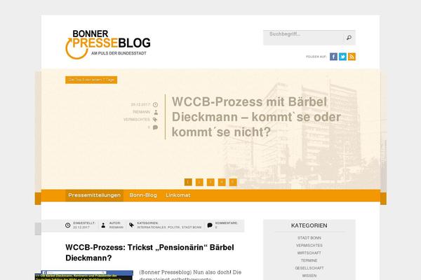 WordPress website example screenshot