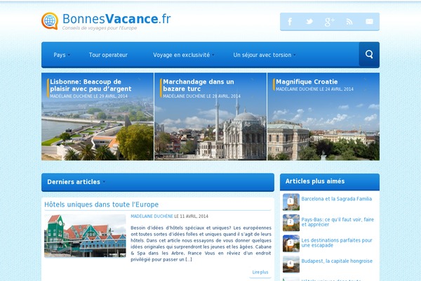 bonnesvacance.fr site used Utipps