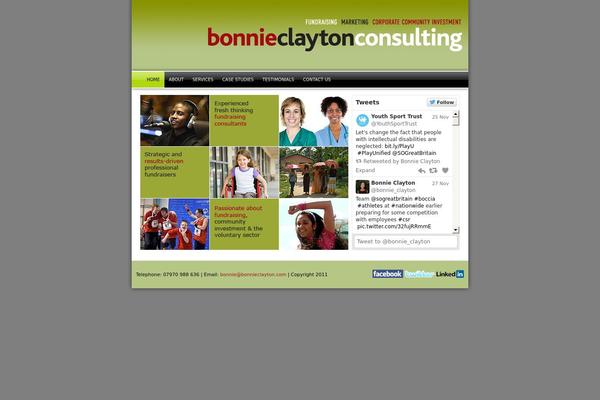 Bonnie theme site design template sample