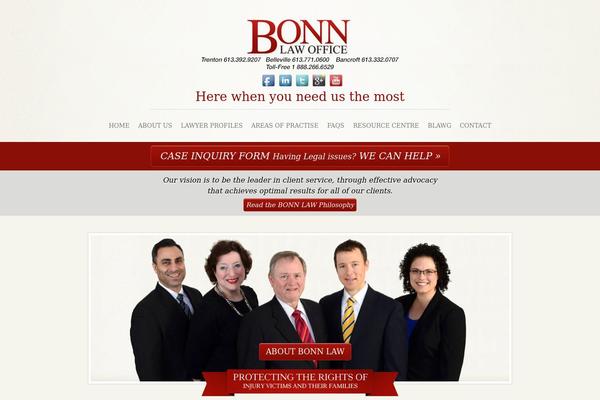 bonnlaw.ca site used Bonn