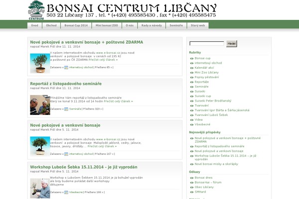 Bonsai theme site design template sample
