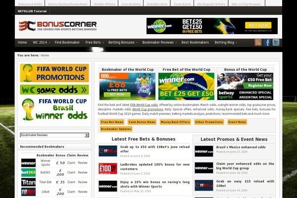 bonuscorner.com site used Bonuscorner