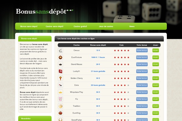 bonussansdepot.net site used Bonusofficiel