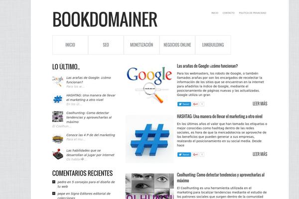 bookdomainer.com site used Wppractical