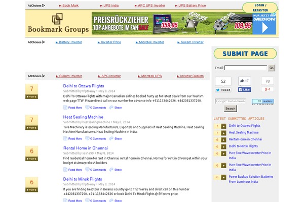 WordPress website example screenshot