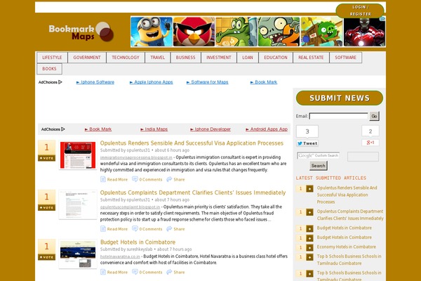 WordPress website example screenshot