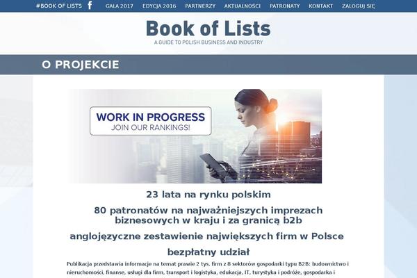 bookoflists.pl site used Bolv2