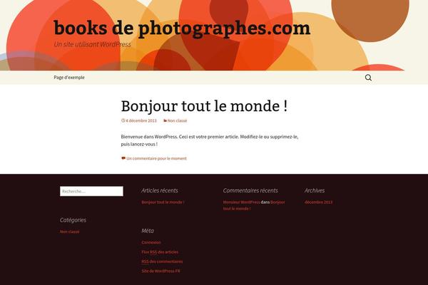 Twenty Thirteen theme site design template sample