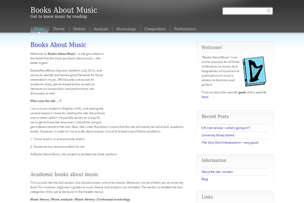 booksaboutmusic.org site used Universal Web