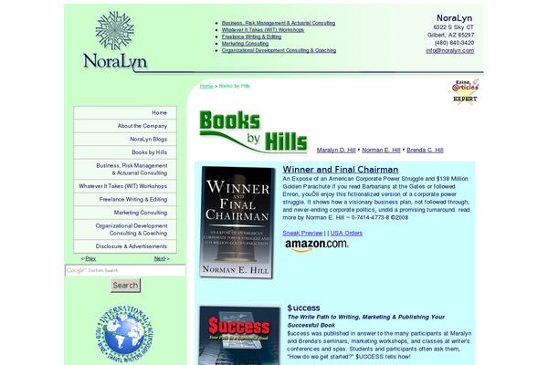 booksbyhills.com site used Noralyn