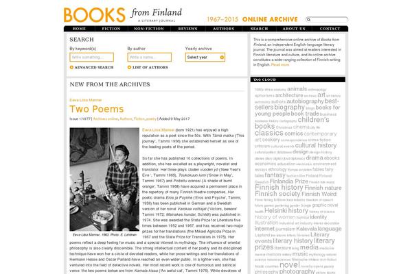 booksfromfinland.fi site used Booksfromfinland
