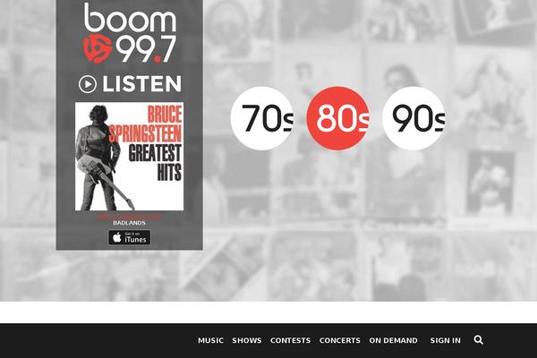boom997.com site used Corus-fm-radio