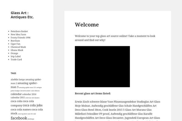 Twenty Fifteen theme site design template sample