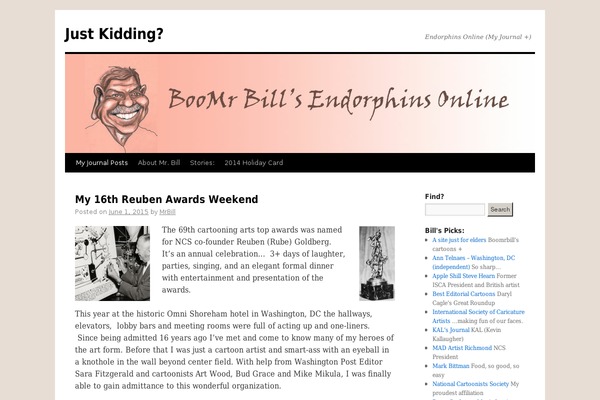 WordPress website example screenshot