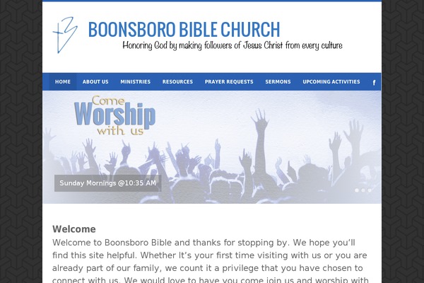 boonsborobible.org site used Minimal-church-theme