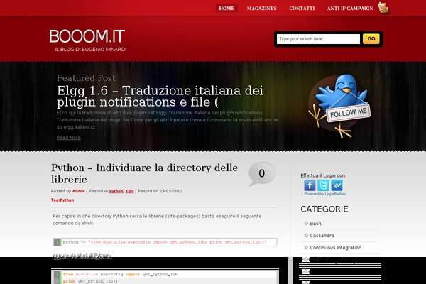 RedTime theme site design template sample