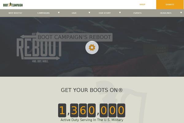 bootcampaign.org site used Bootcampaign