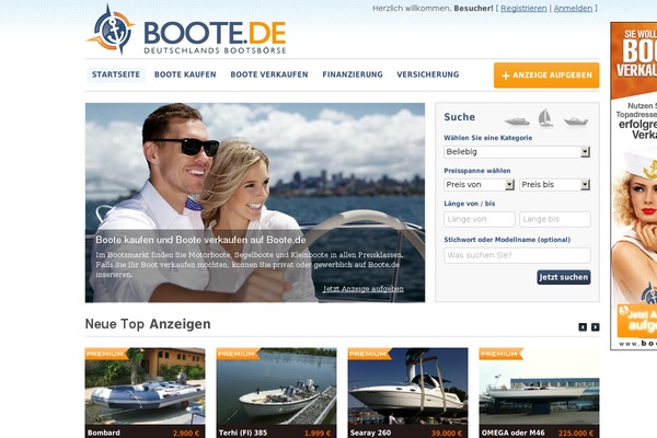boote.de site used Wpencore-boote