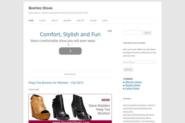Twenty Twelve theme site design template sample