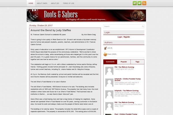 bootsandsabers.com site used Techmash
