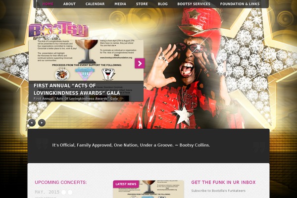bootsycollins.com site used Music