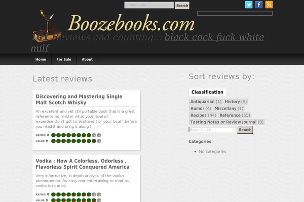 boozebooks.com site used Spiritsreview