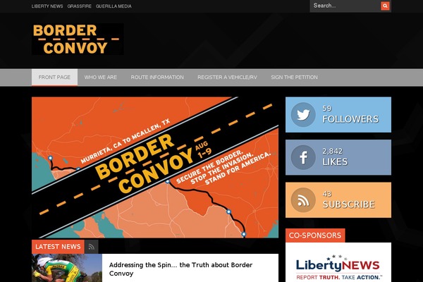 borderconvoy.com site used Fansee-business