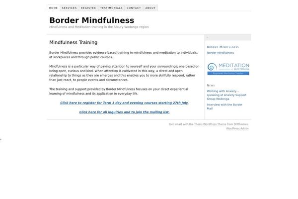 Thesis 1.8.5 theme site design template sample