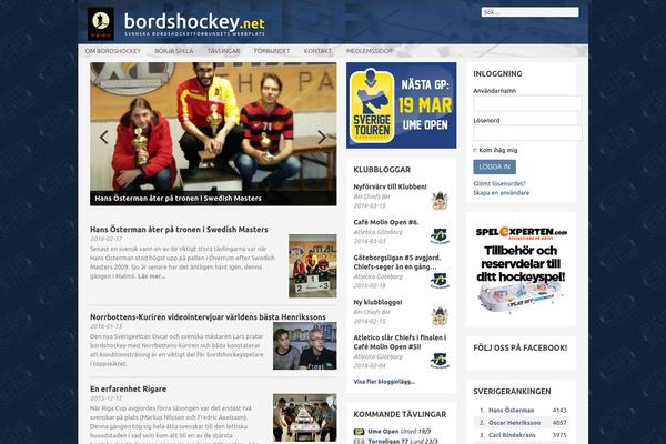 bordshockey.net site used Bordpress