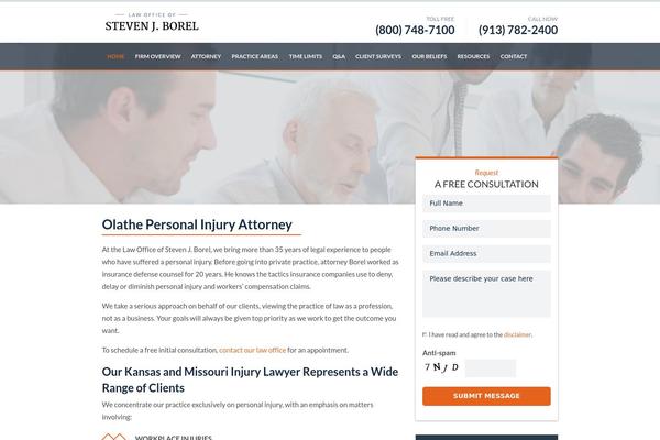 WordPress website example screenshot