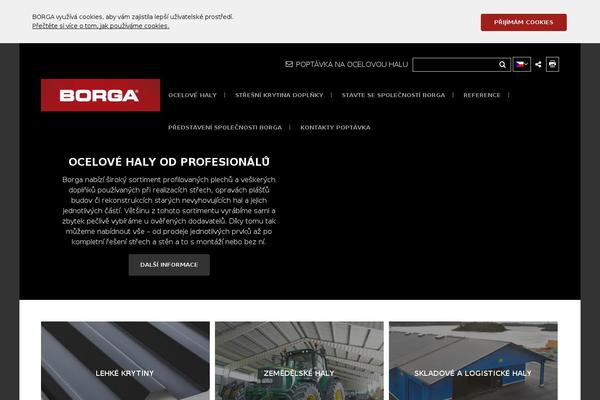 borga.cz site used Borga-wp
