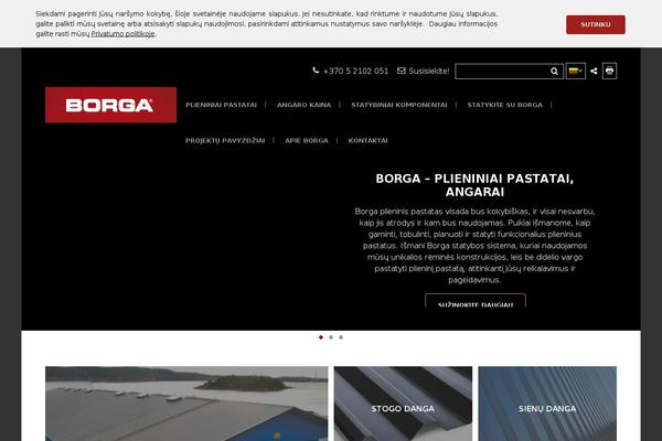 borga.lt site used Borga-wp