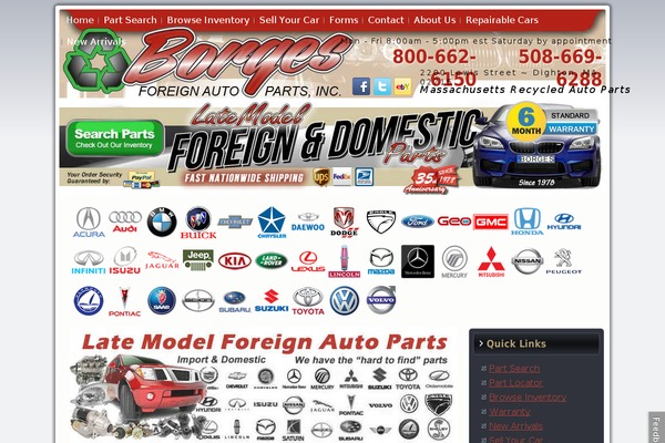 borgesautoparts.com site used Borgesv6