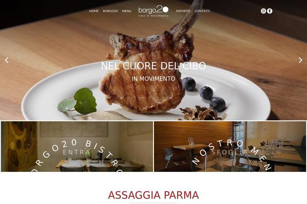 Dine theme site design template sample