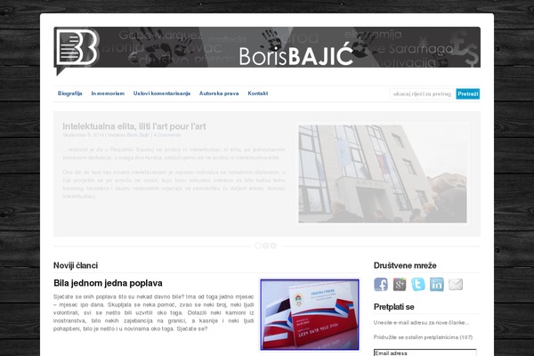borisbajic.net site used WP-DaVinci 2.0