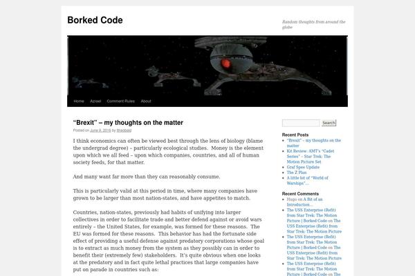 Twenty Ten theme site design template sample