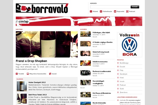 borravalo.hu site used Magazine Pro