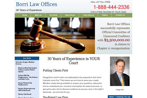 borrilaw.com site used Borrilaw-academica